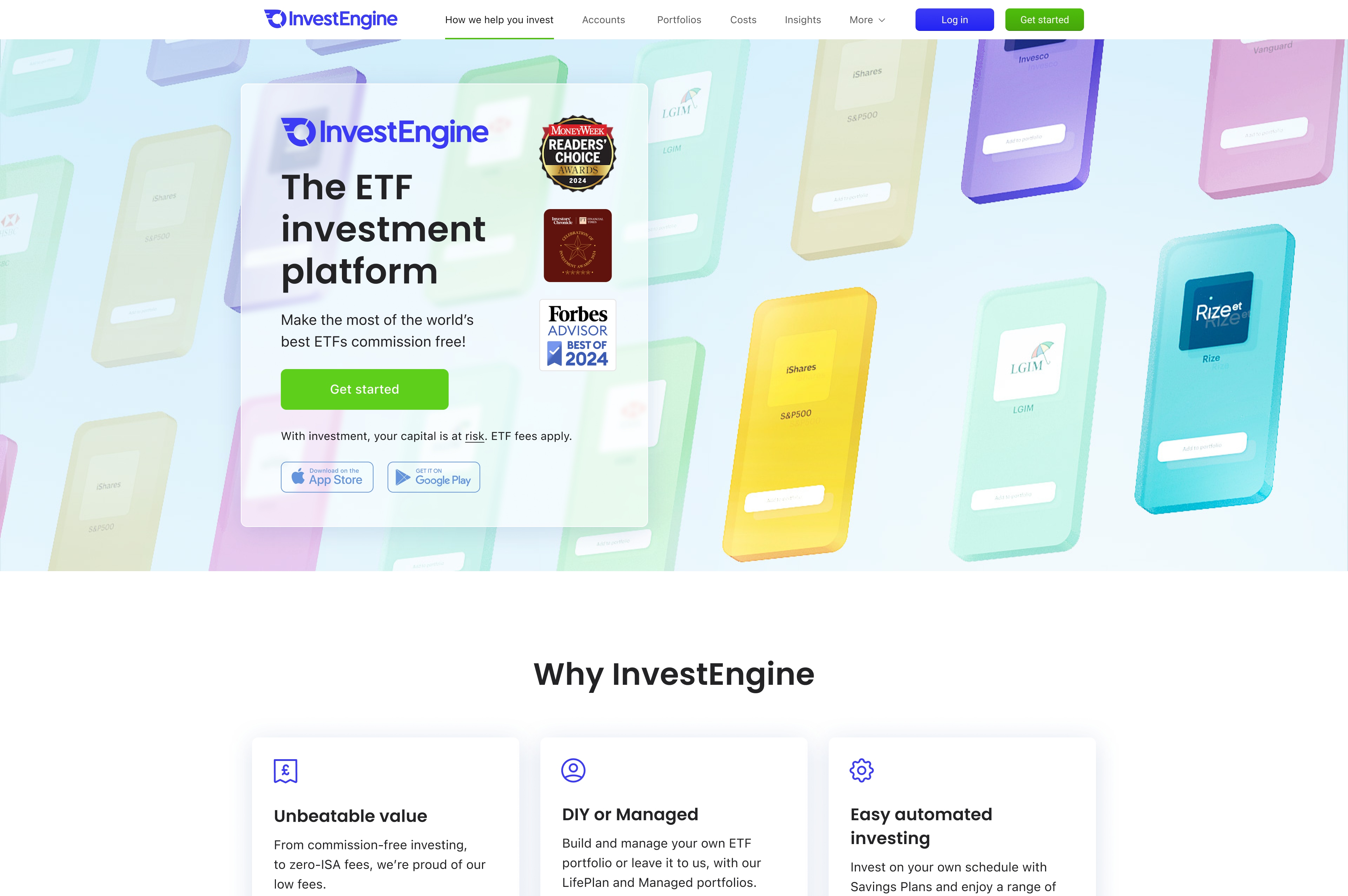 Главная страница InvestEngine