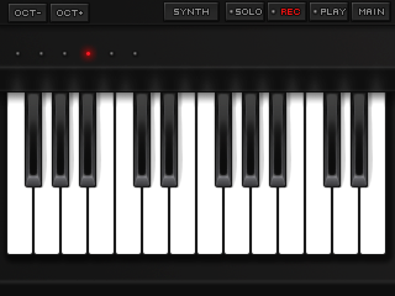 Пошаговый секвенсор KORG DSN-12: сетка из 16 шагов с нотами на пианоролле